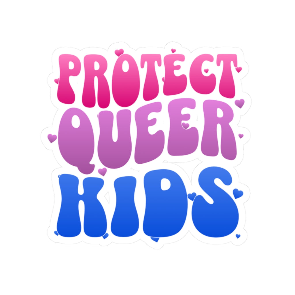 Protect Queer Kids Sticker -  LGBTQ+ Pride Decal LGBTQ+ Activism - Social Justice Stickers