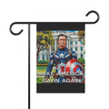 Gavin Newsom Captain America Yard Banner - Subtle Anti Trump Merch - Anti MAGA Flag - Democrat Gift - Anti Republican