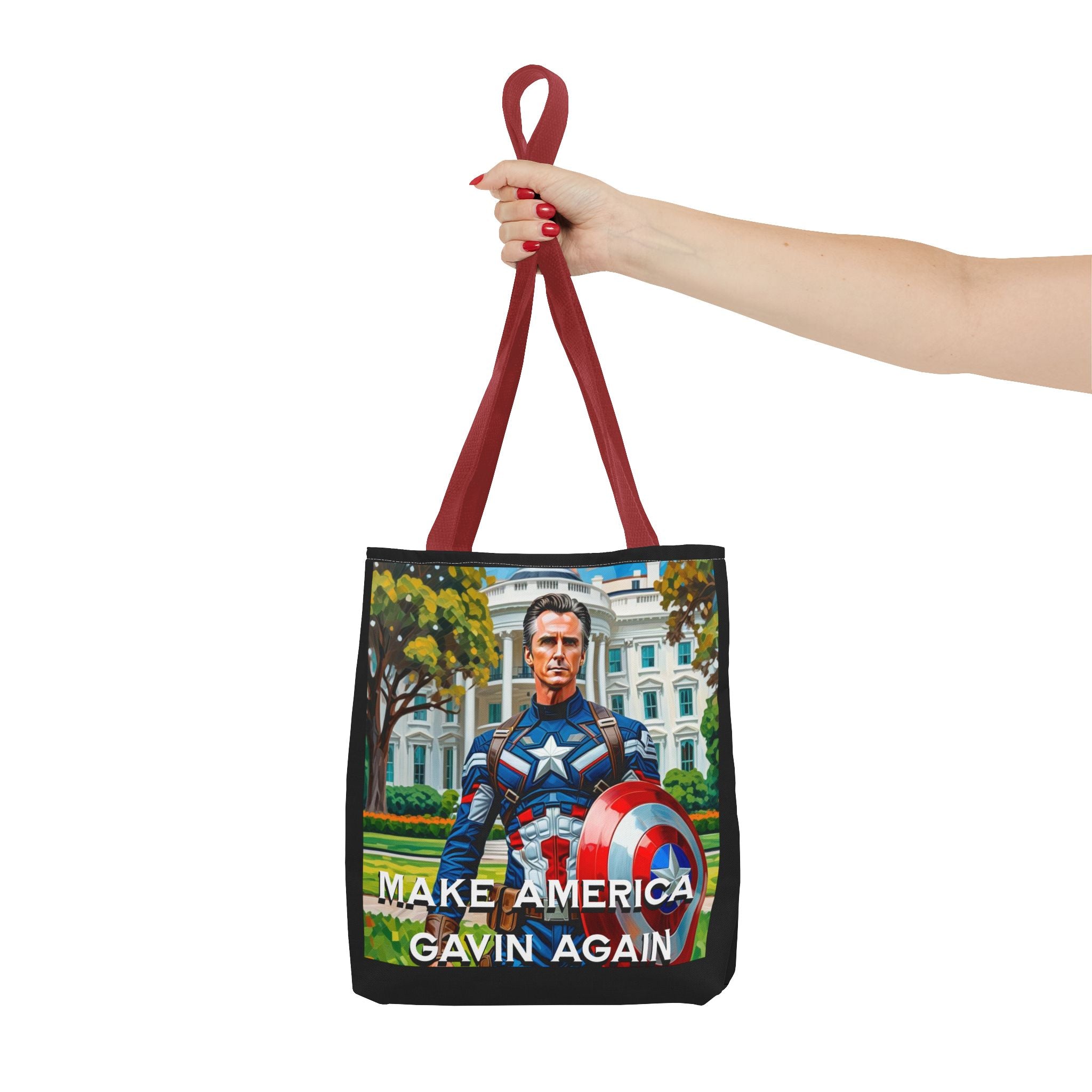 Gavin Newsom Tote Bag - Make America Gavin Again - Anti Trump Tote Bag - Captain Gavin - Democrat Gift