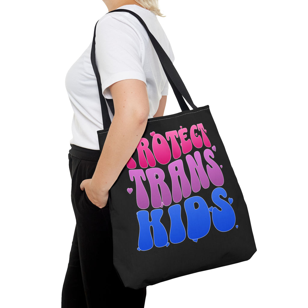 Protect Trans Kids Tote Bag - LGBTQ Ally Merch - Trans Pride Bag - Pride Festival Tote