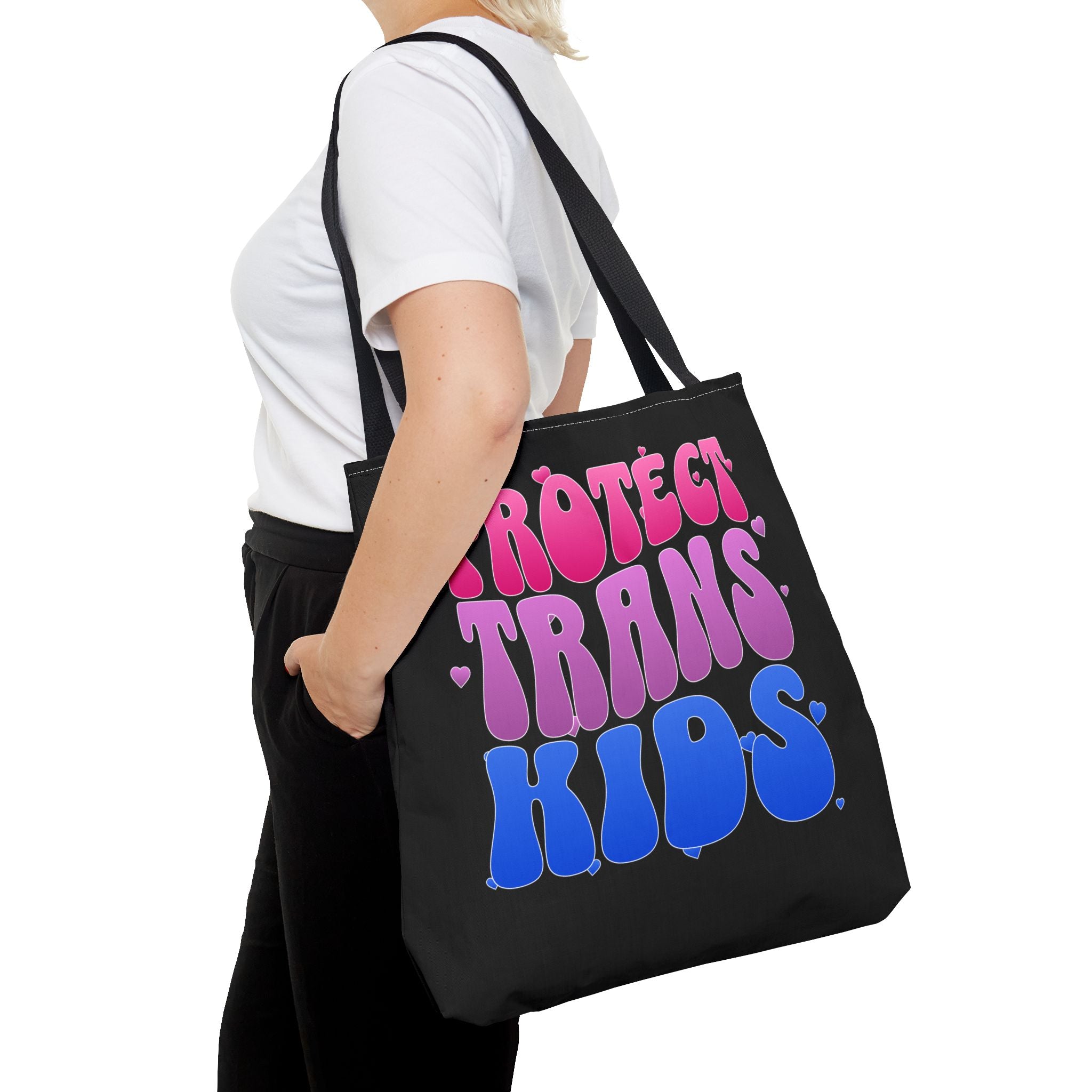 Protect Trans Kids Tote Bag - LGBTQ Ally Merch - Trans Pride Bag - Pride Festival Tote