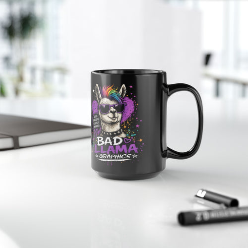 Bad Llama Graphics Logo Mug