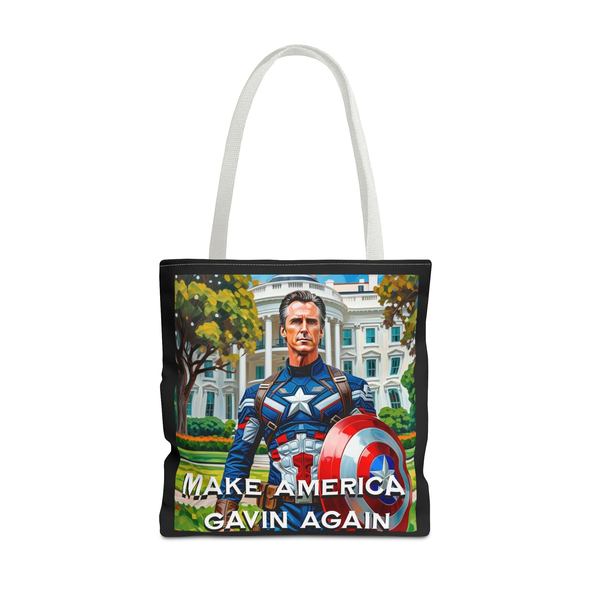 Gavin Newsom Tote Bag - Make America Gavin Again - Anti Trump Tote Bag - Captain Gavin - Democrat Gift