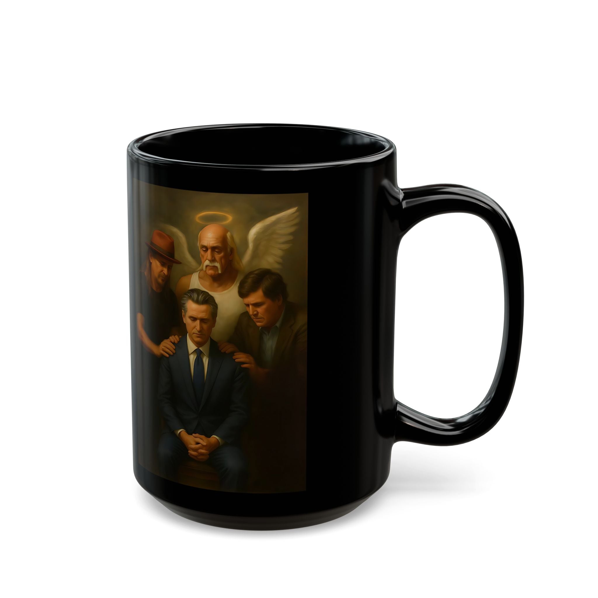 Gavin Newsom Meme Mug - Subtle Anti Trump - Hulk Hogan - Tucker Carlson - Kid Rock - Political Satire Mug - Democrat Gift