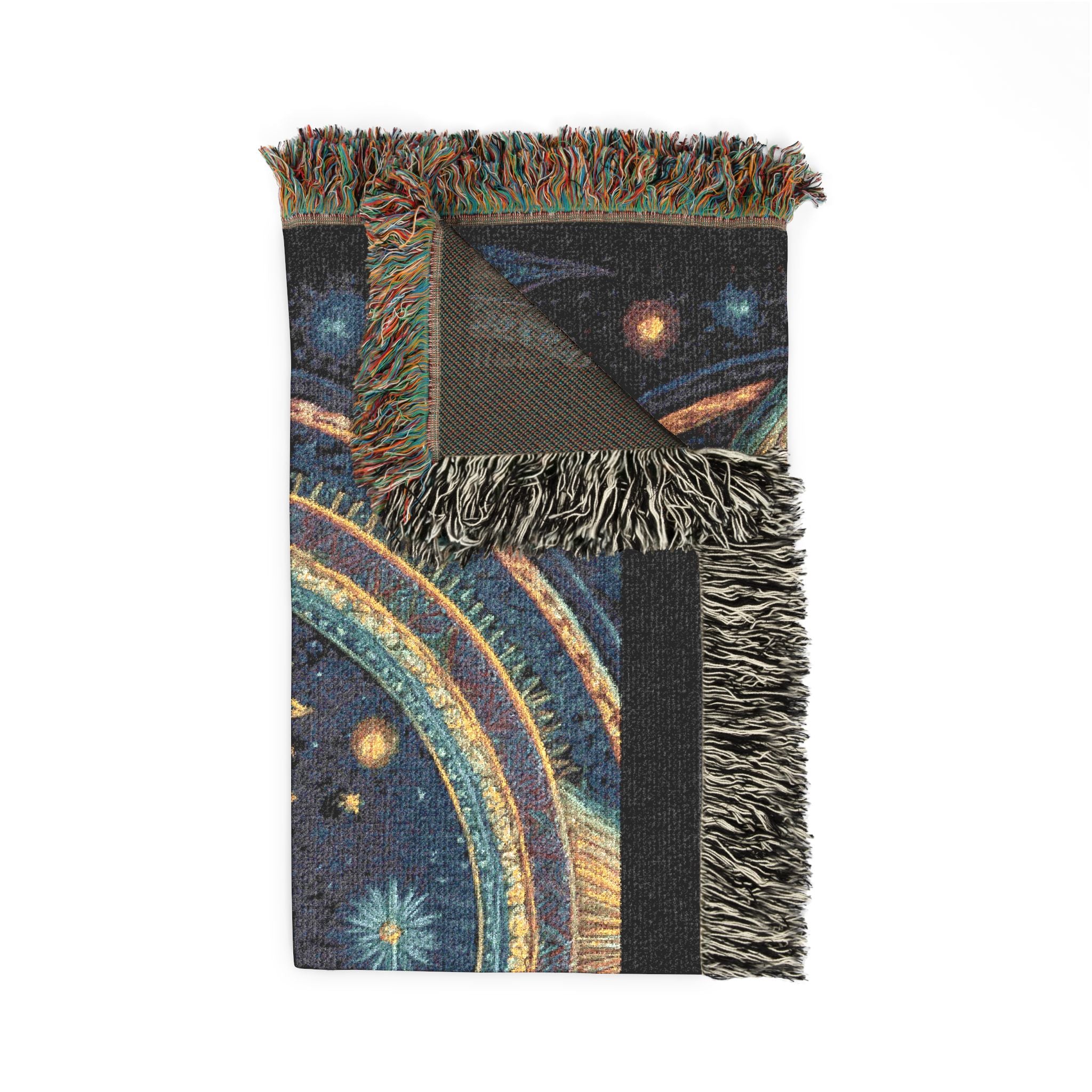 Celestial Woven Blanket - Galaxy Space Throw, Celestial Bedroom Decor, Night Sky Blanket, Wall Tapestry - Home Decor