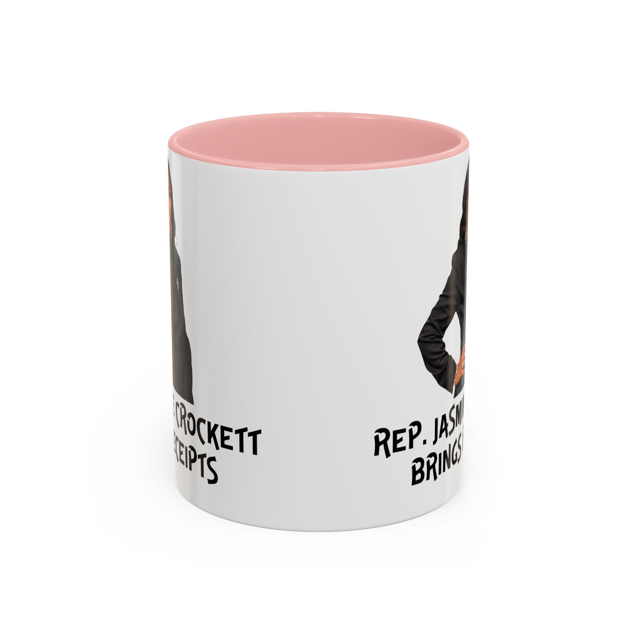 Jasmine Crockett - Brings Receipts - Anti MAGA - Anti Trump - Political Satire Mug - Anti Fascism - Feminist Gift - Anti Republican