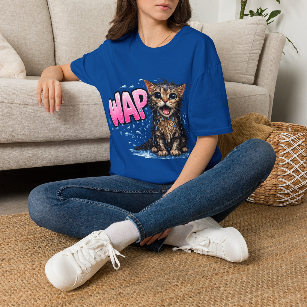 WAP Wet Cat - Adult Humor Tee , Cute Naughty Cat Gift