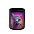 Trippy Llama Mug - Bad Llama Logo Cup - Funny Stoner Gift - Psychedelic art - Cute Animal Cup - Mature Content