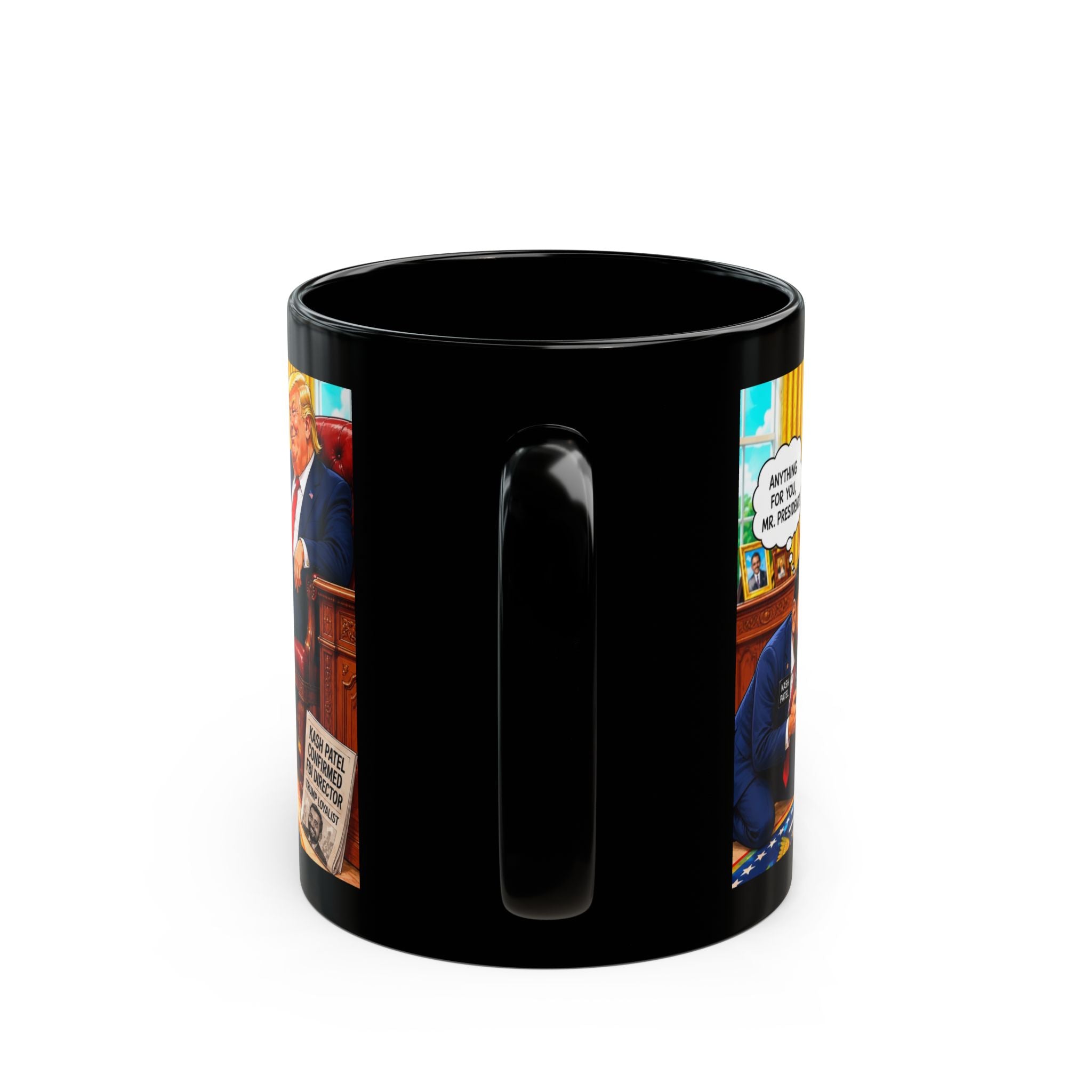 Anti Trump Mug - Funny Kash Patel Mug - Political Satire - Trump Parody - Gift For Liberal