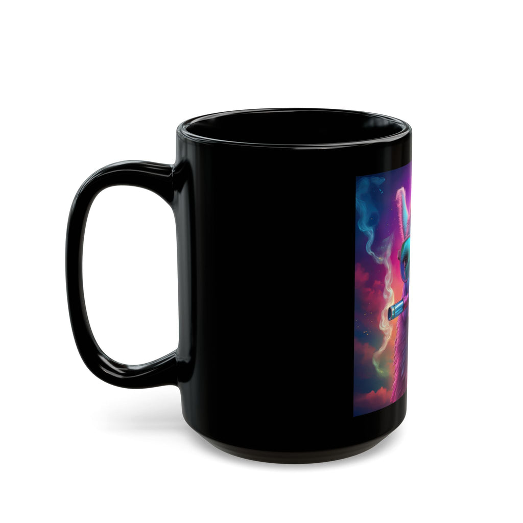 Trippy Llama Mug - Bad Llama Logo Cup - Funny Stoner Gift - Psychedelic art - Cute Animal Cup - Mature Content