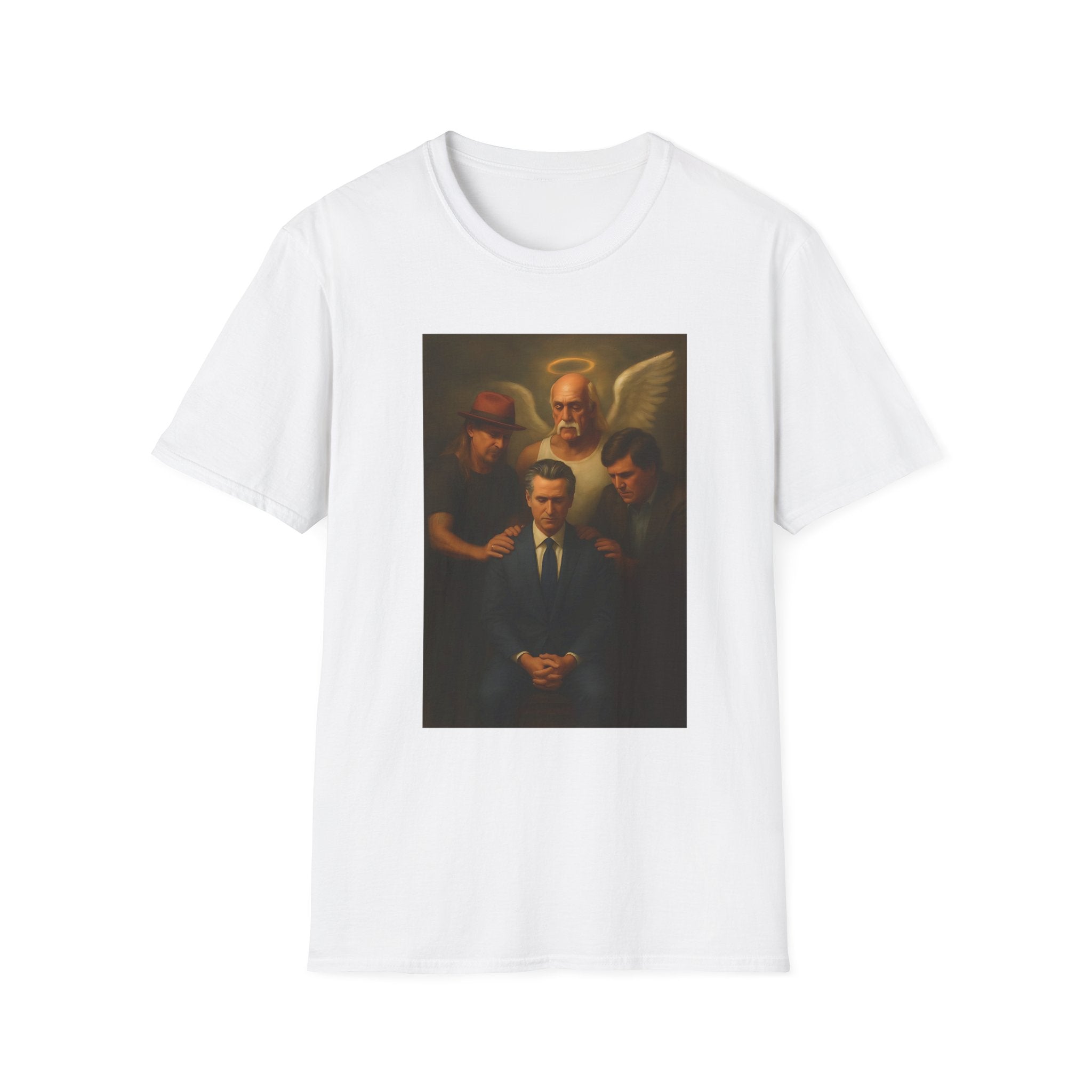 Gavin Newsom Meme Shirt - Hulk Hogan Tucker Carloson Kid Rock Meme - Political Satire - Subtle Anti Trump