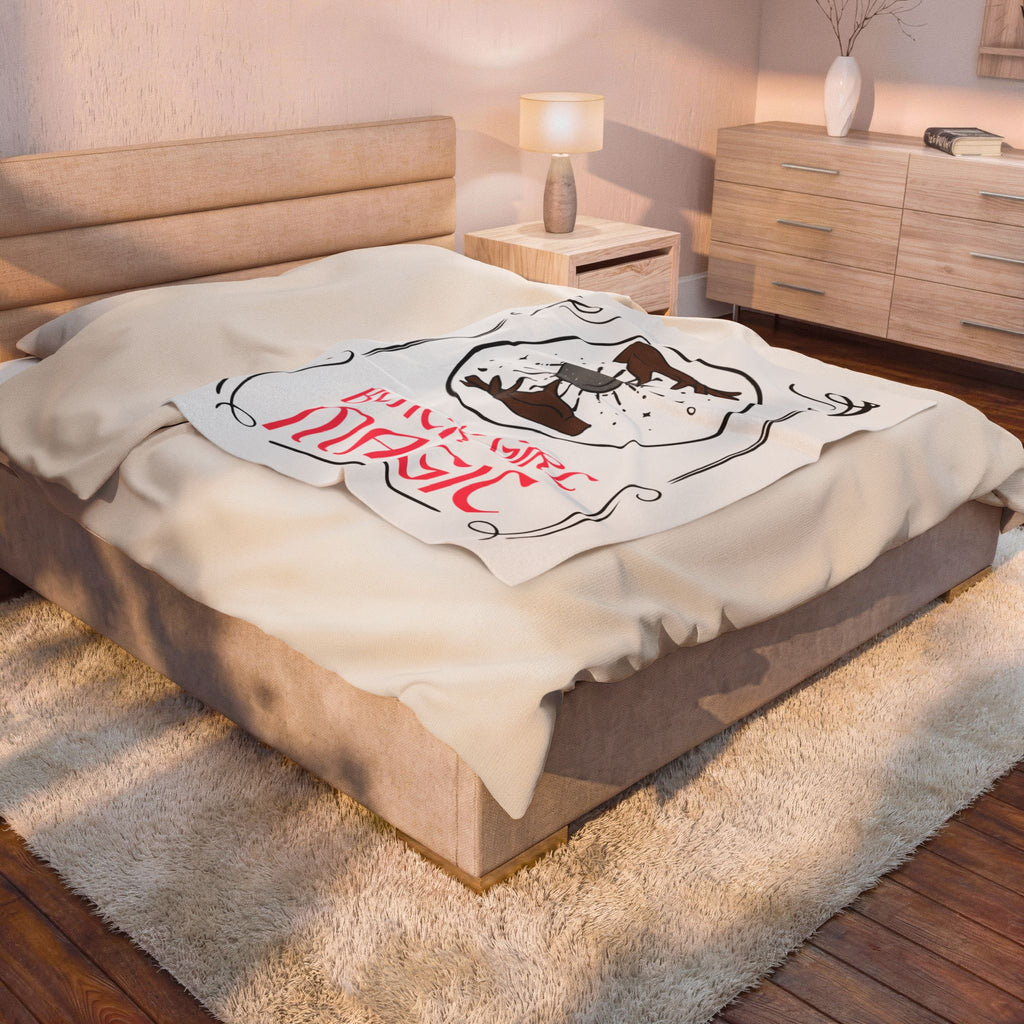 Black Girl Magic Blanket - Halloween Blanket - Black Witch Gift - Black Woman Gift