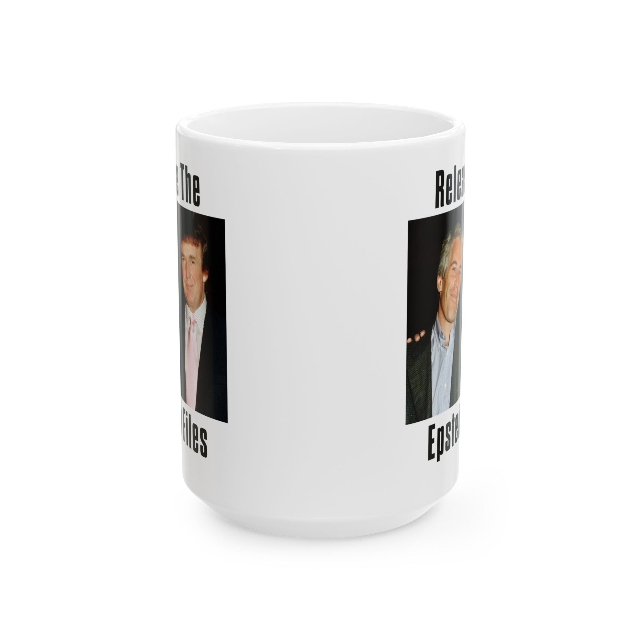 Epstein and Trump - Release The Epstein Files Coffee Mug - Anti Trump - Jeffery Epstein - Anti Fascism - Leftist Liberal Gift