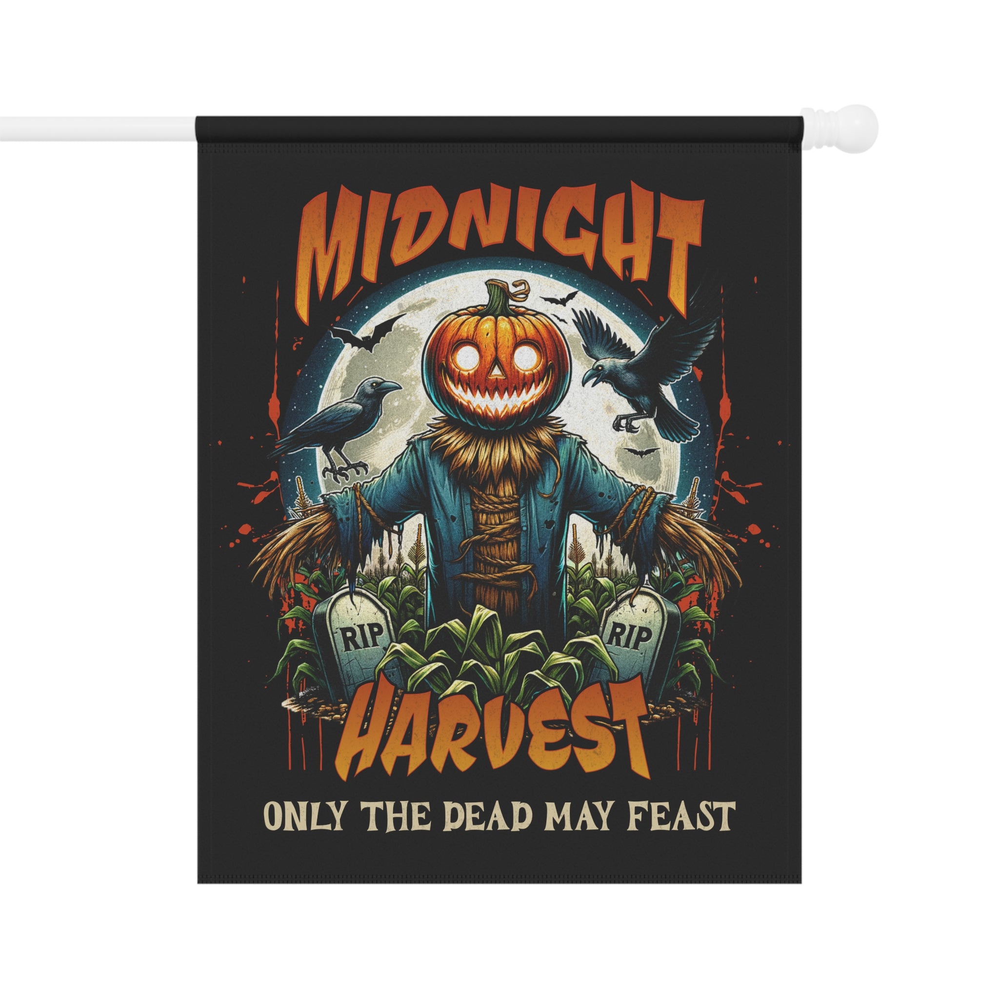 Scarecrow Halloween Yard Flag - Scary Pumpkin Banner - Halloween Porch Flag - Halloween 2025 - Fall Banner