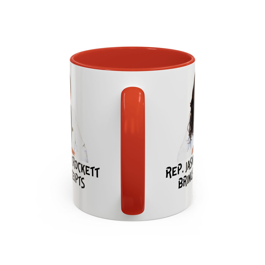 Jasmine Crockett Mug - Brings Receipts - Anti Trumpism - Political Satire - Feminist Mug - Anti MAGA - Democrat Gift