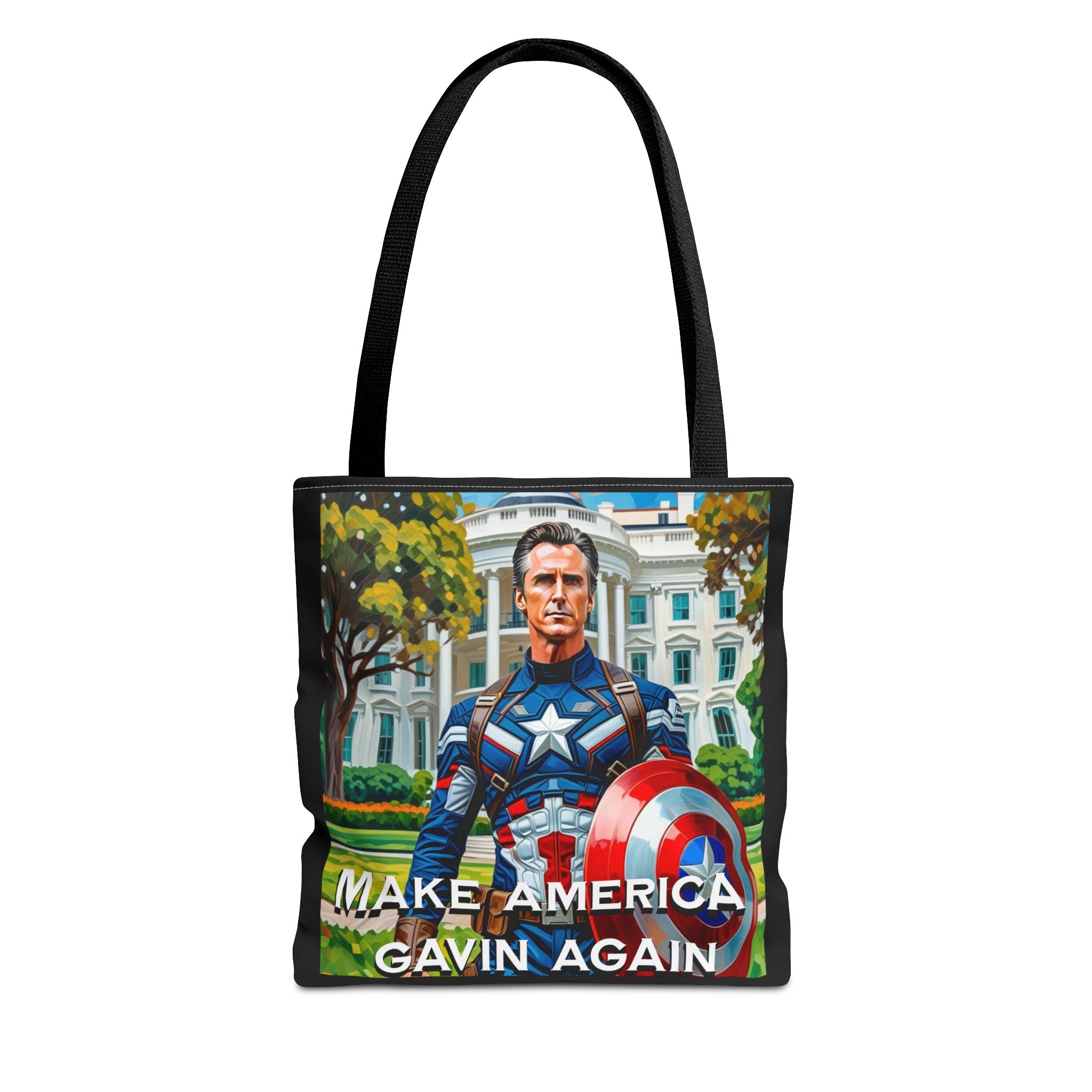 Gavin Newsom Tote Bag - Make America Gavin Again - Anti Trump Tote Bag - Captain Gavin - Democrat Gift