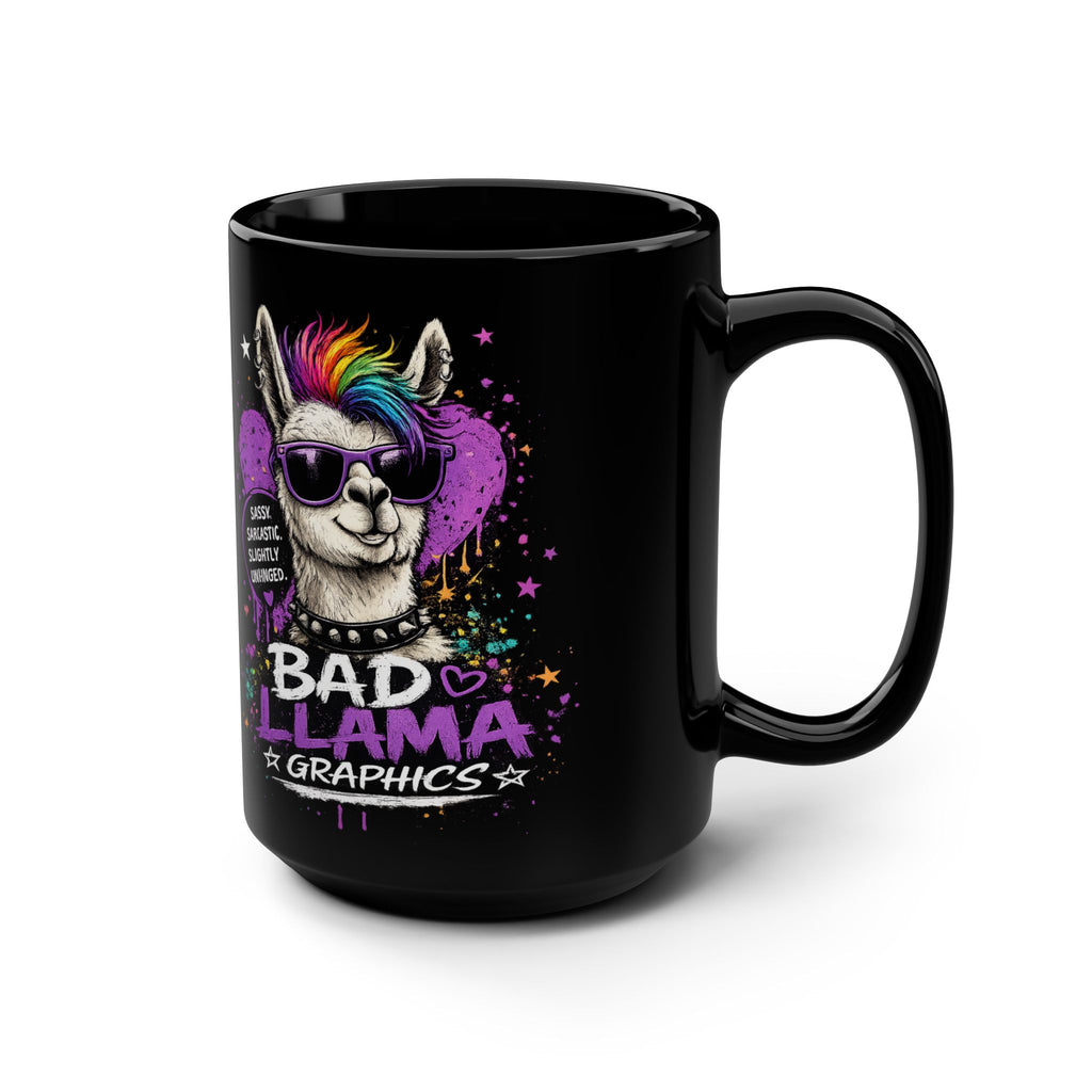 Bad Llama Graphics Logo Mug