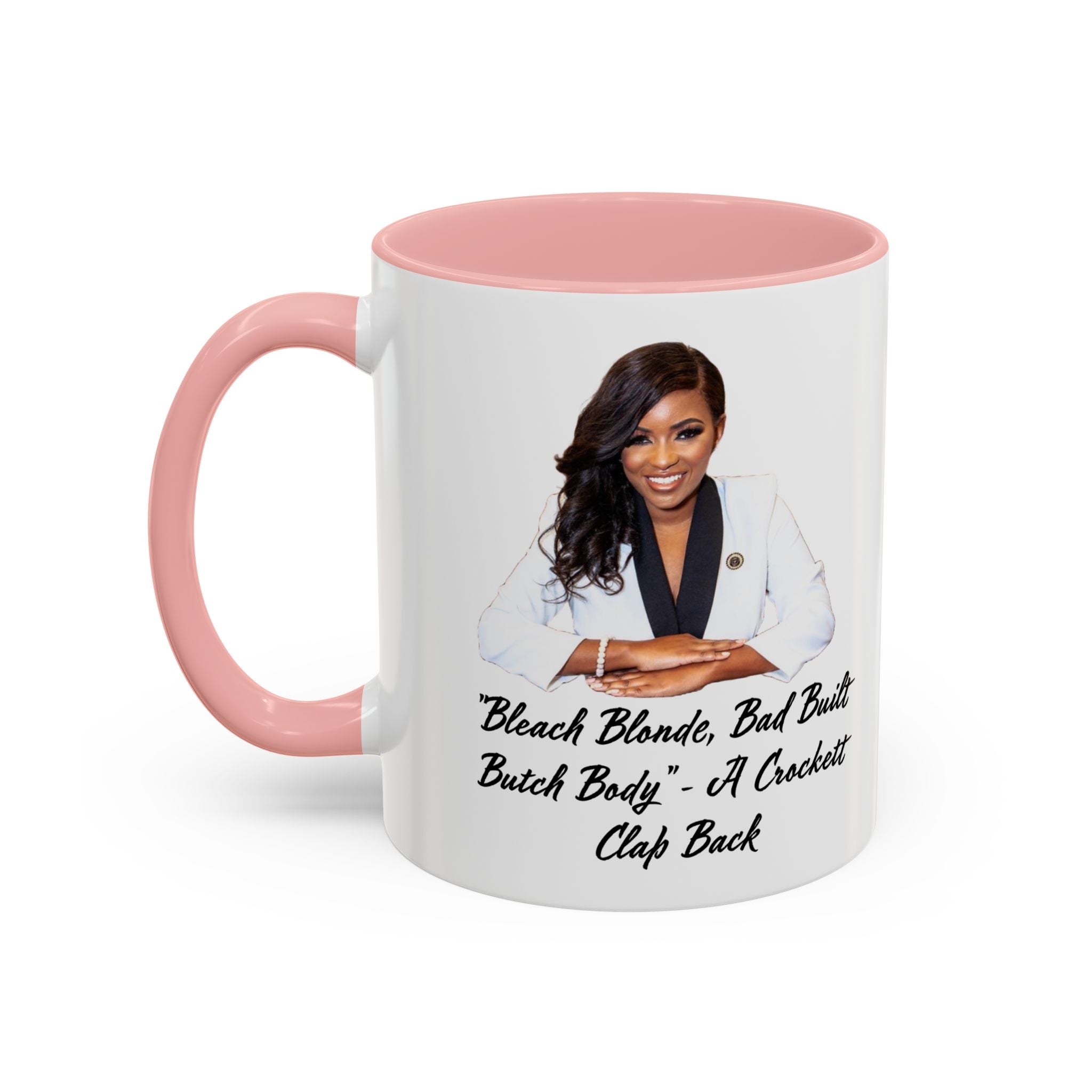 Jasmine Crockett Mug - Bleach Blonde Built Body - Feminist Gift - Political Satire -  Anti MAGA - Marjorie Taylor Greene - Liberal Gift