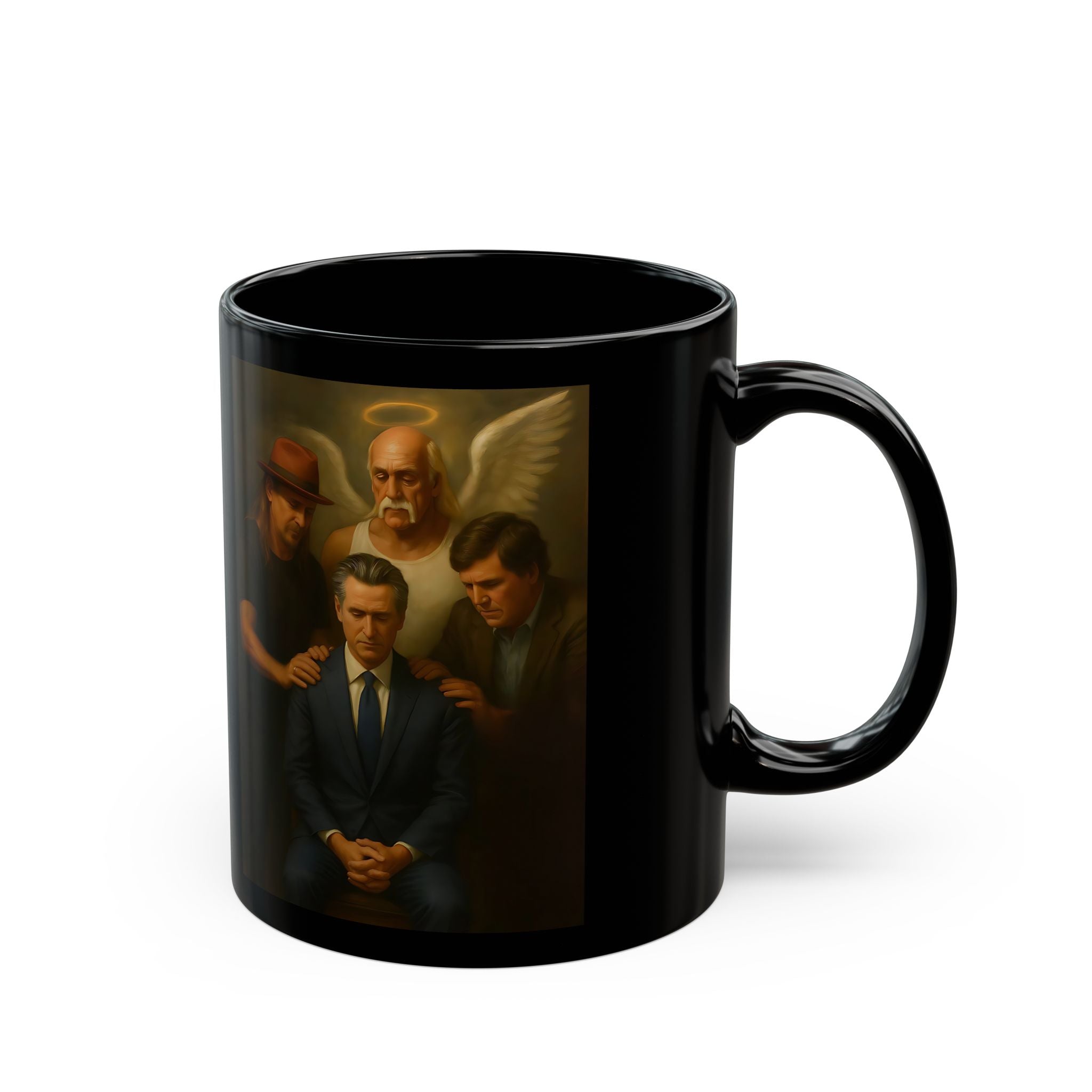 Gavin Newsom Meme Mug - Subtle Anti Trump - Hulk Hogan - Tucker Carlson - Kid Rock - Political Satire Mug - Democrat Gift