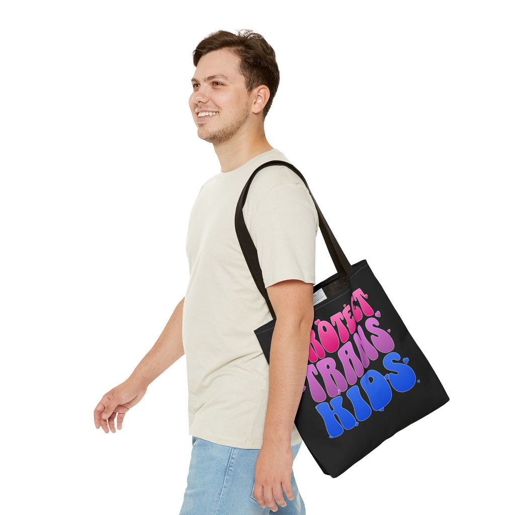 Protect Trans Kids Tote Bag - LGBTQ Ally Merch - Trans Pride Bag - Pride Festival Tote