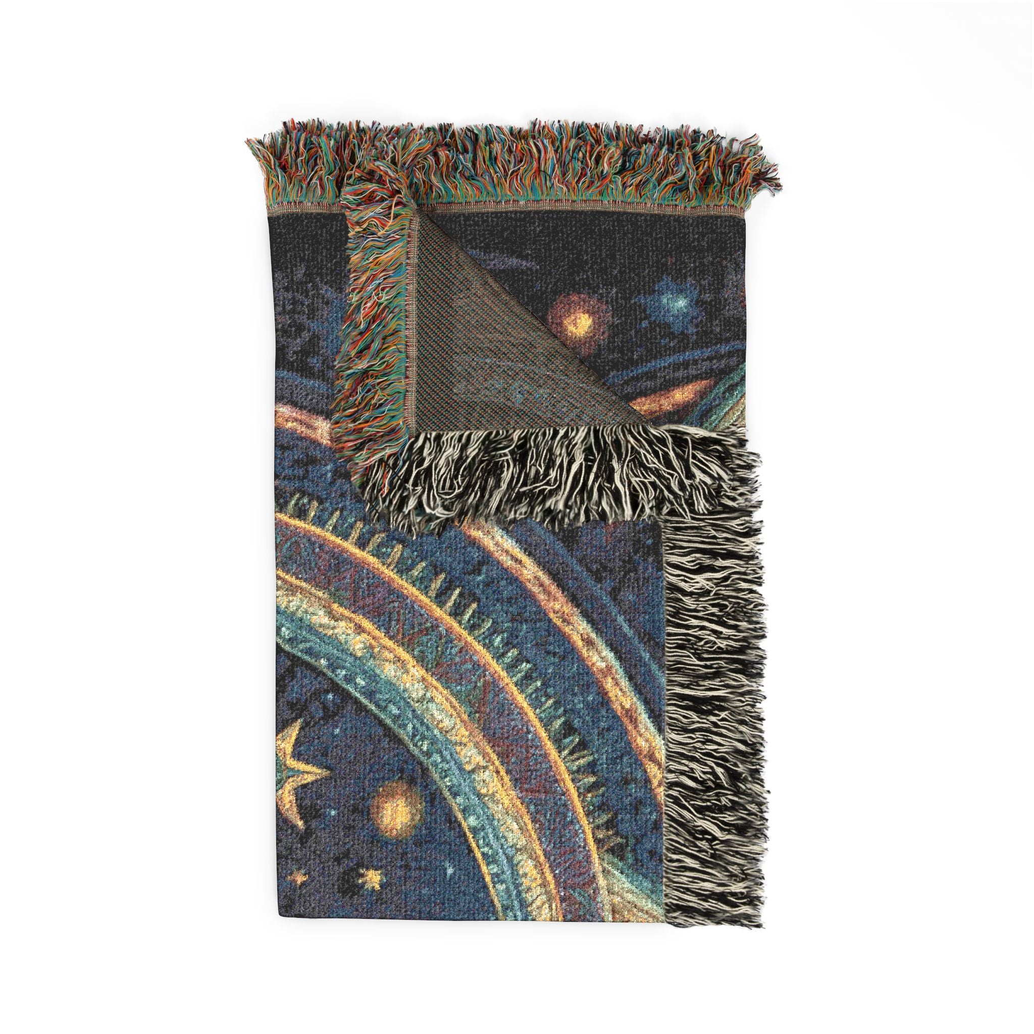 Celestial Woven Blanket - Galaxy Space Throw, Celestial Bedroom Decor, Night Sky Blanket, Wall Tapestry - Home Decor