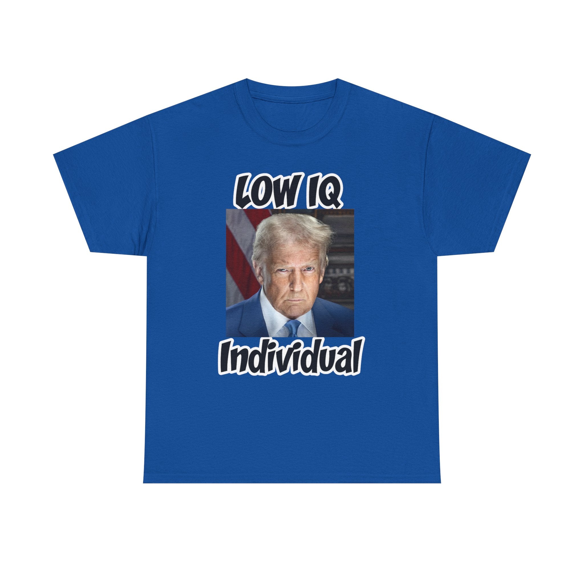 Anti Trump Shirt - Low IQ Individual - Political Satire - Funny Protest Shirt - Anti MAGA - Democrat Gift