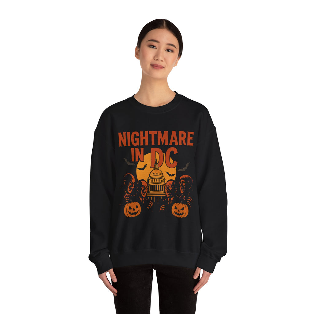 Halloween Sweater - Nightmare in DC Sweatshirt - Anti Trump Sweater - Political Halloween Sweater - Protest Sweatshirt