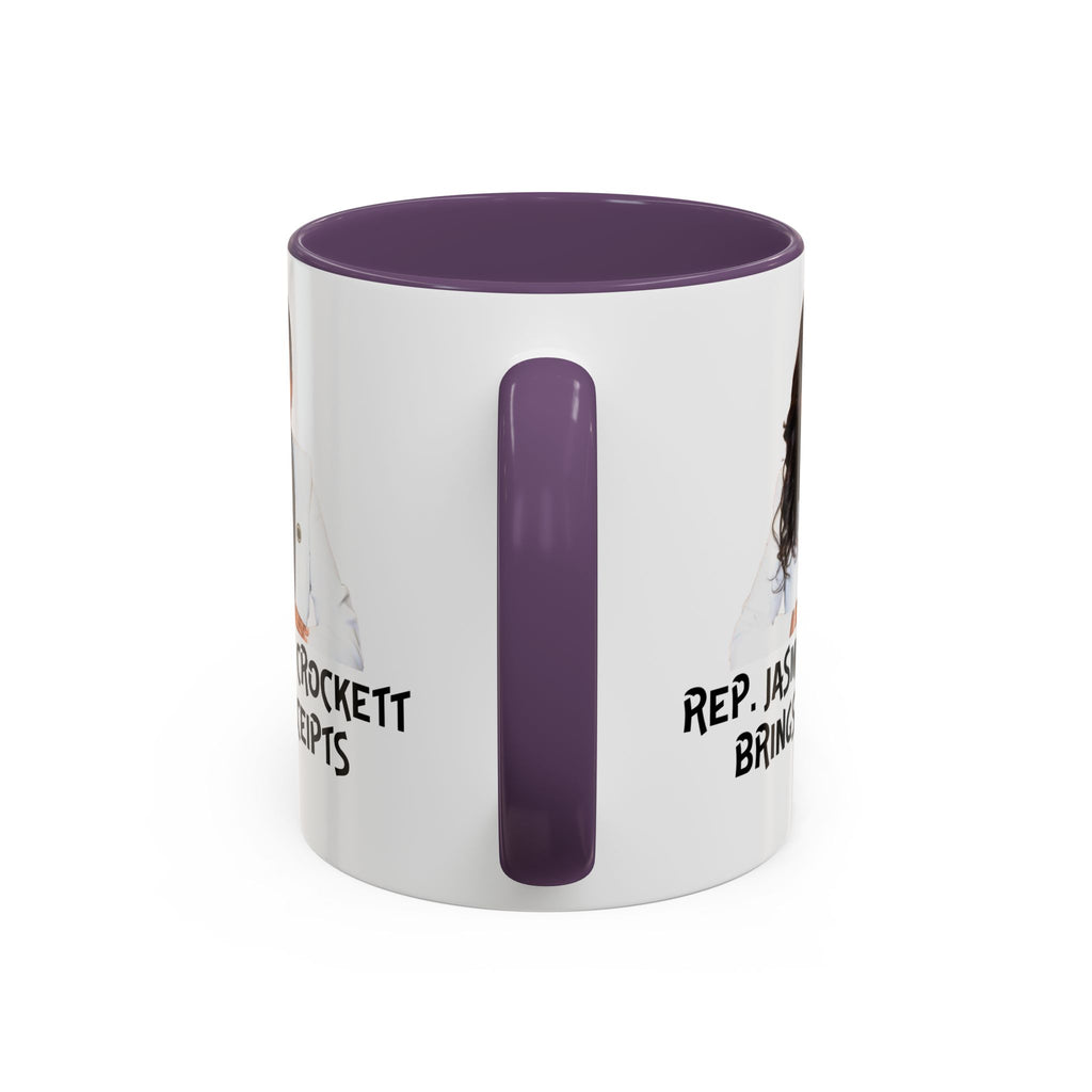 Jasmine Crockett Mug - Brings Receipts - Anti Trumpism - Political Satire - Feminist Mug - Anti MAGA - Democrat Gift