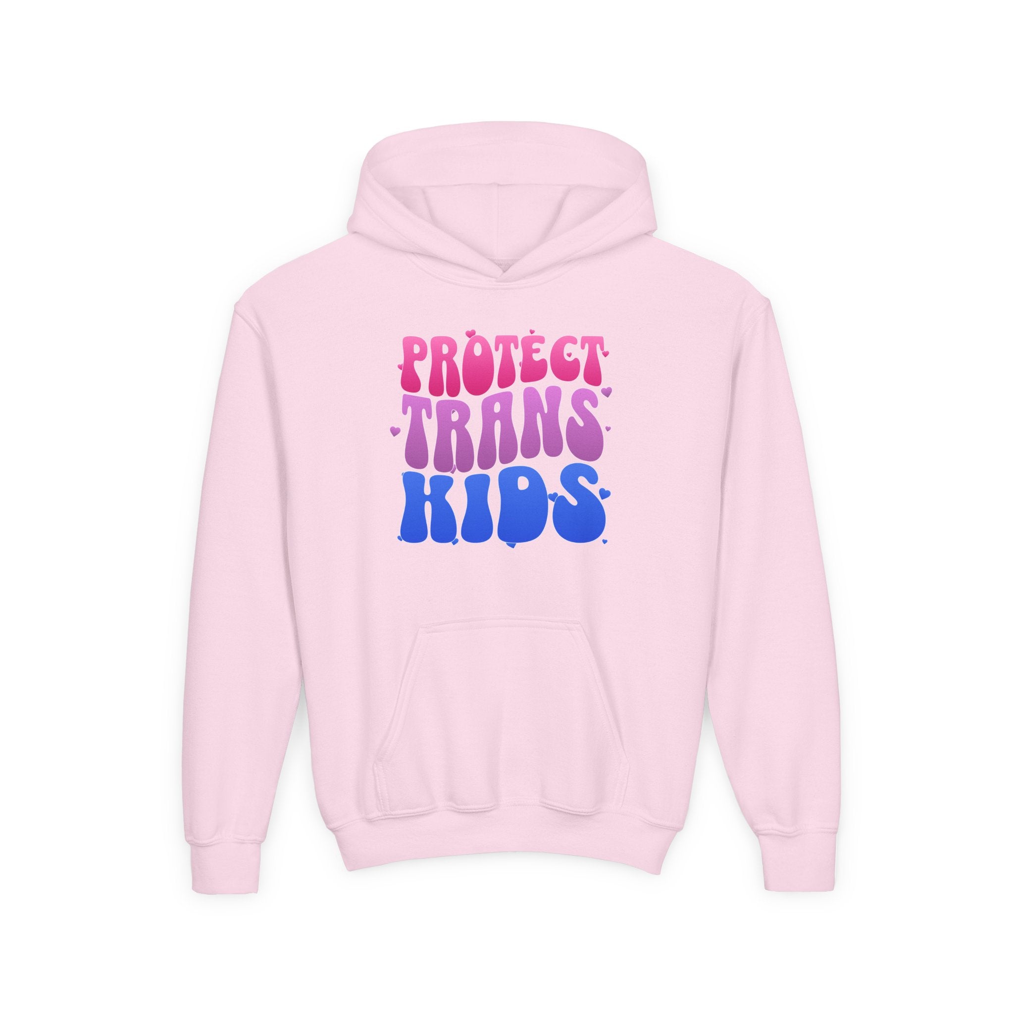 Protect Trans Kids Youth Hoodie - LGBTQ+ Hoodie - Protect Queer Kids Hoodie - Kid's Protest Hoodie