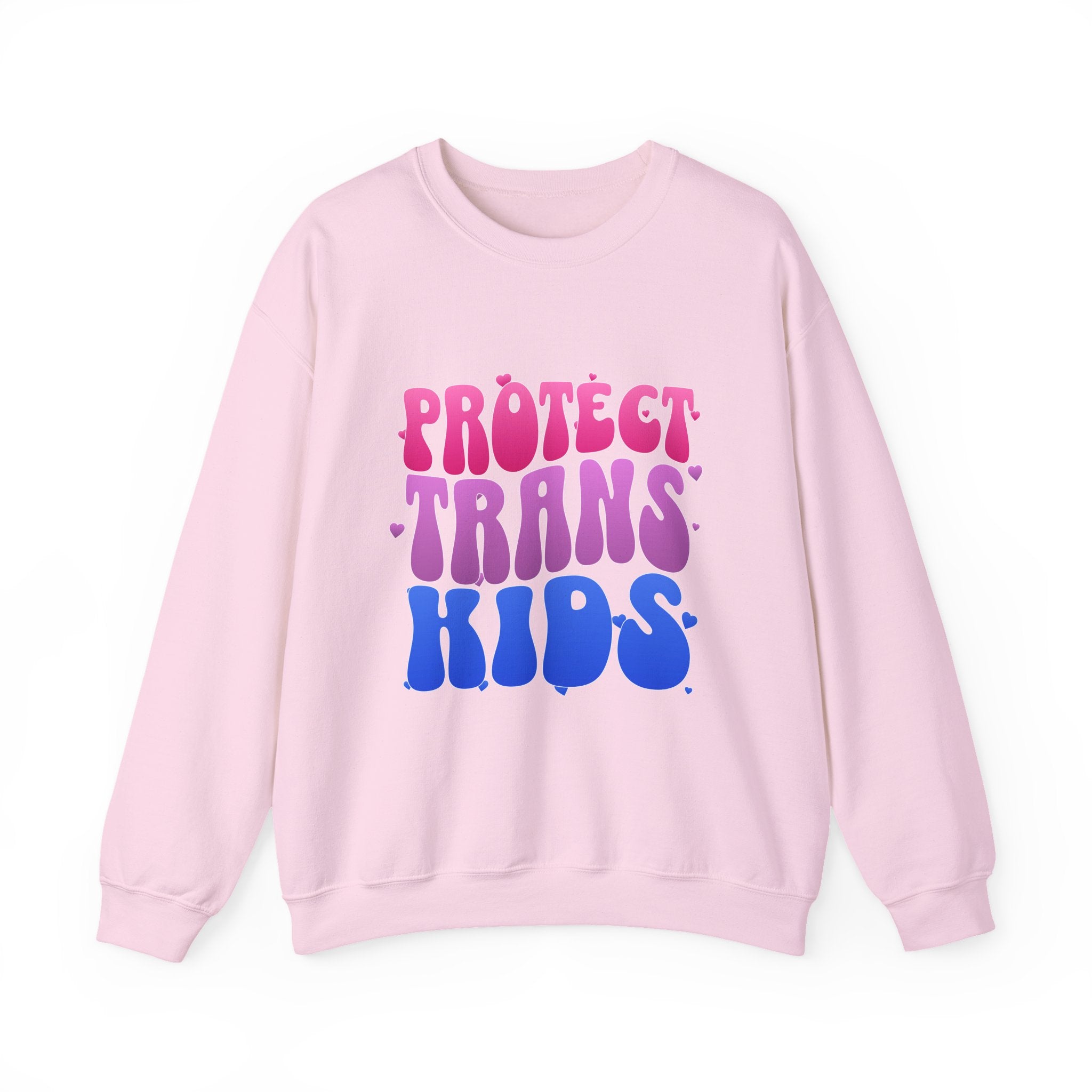 Protect Trans Kids Sweatshirt - Trans Ally Protest Sweater - LGBTQ+ Apparel - Pride Festival Merch