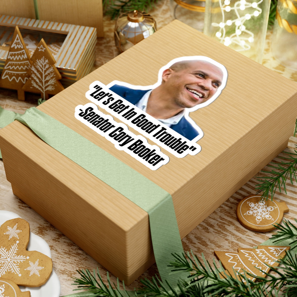 Senator Cory Booker Sticker - Lets get in good trouble - Political Decal - Democrat Gift - For Activist Protest Merch