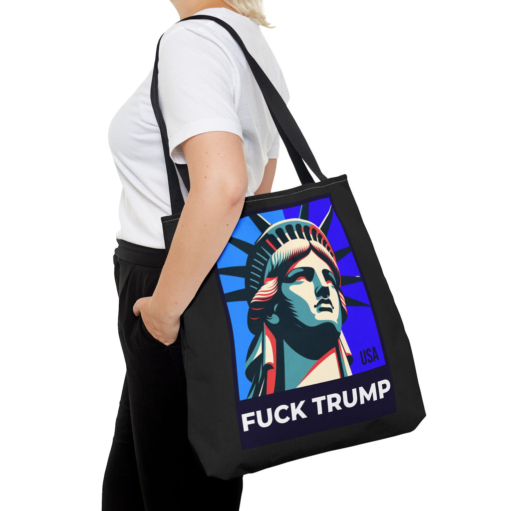 Fuck Trump Tote Bag - Statue Of Liberty Tote - Anti Trump Tote Bag - Anti MAGA - Feminist Tote - Activist Gift - Protest Bag