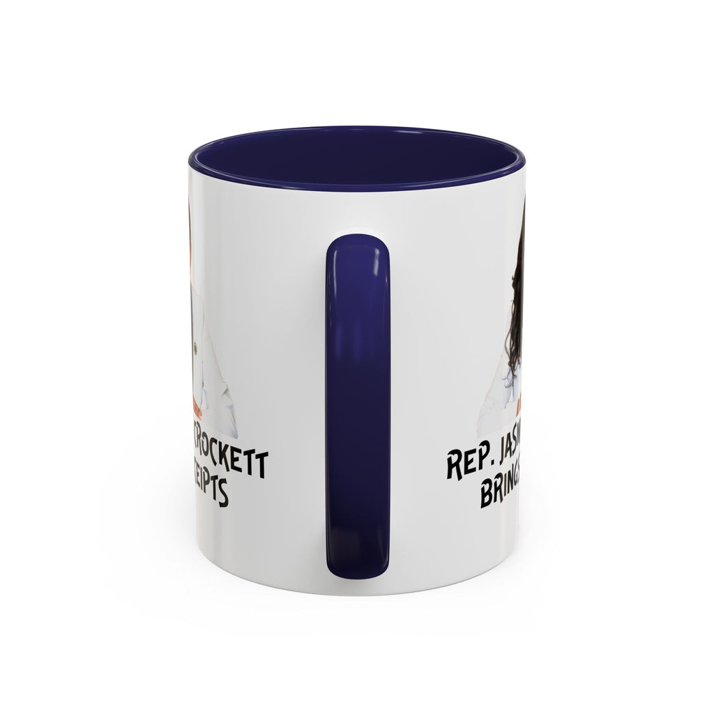 Jasmine Crockett Mug - Brings Receipts - Anti Trumpism - Political Satire - Feminist Mug - Anti MAGA - Democrat Gift