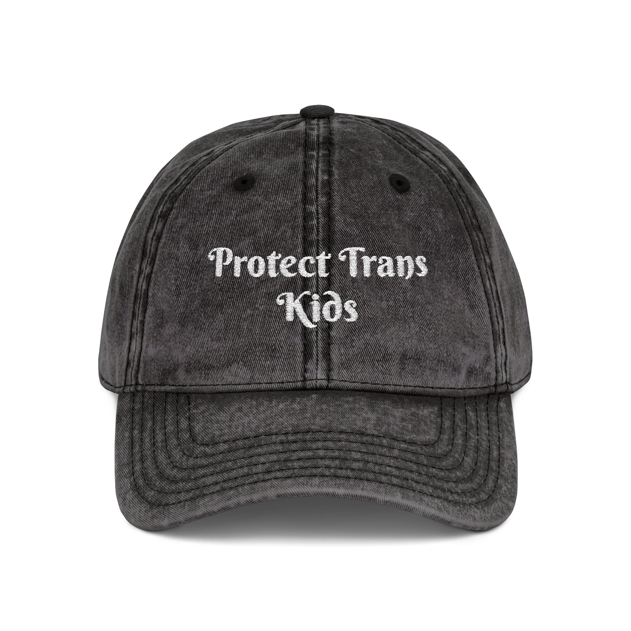 Protect Trans Kids Embroidered Dad Cap - LGBTQ Ally - Transgender Pride Hat - Activist Gift