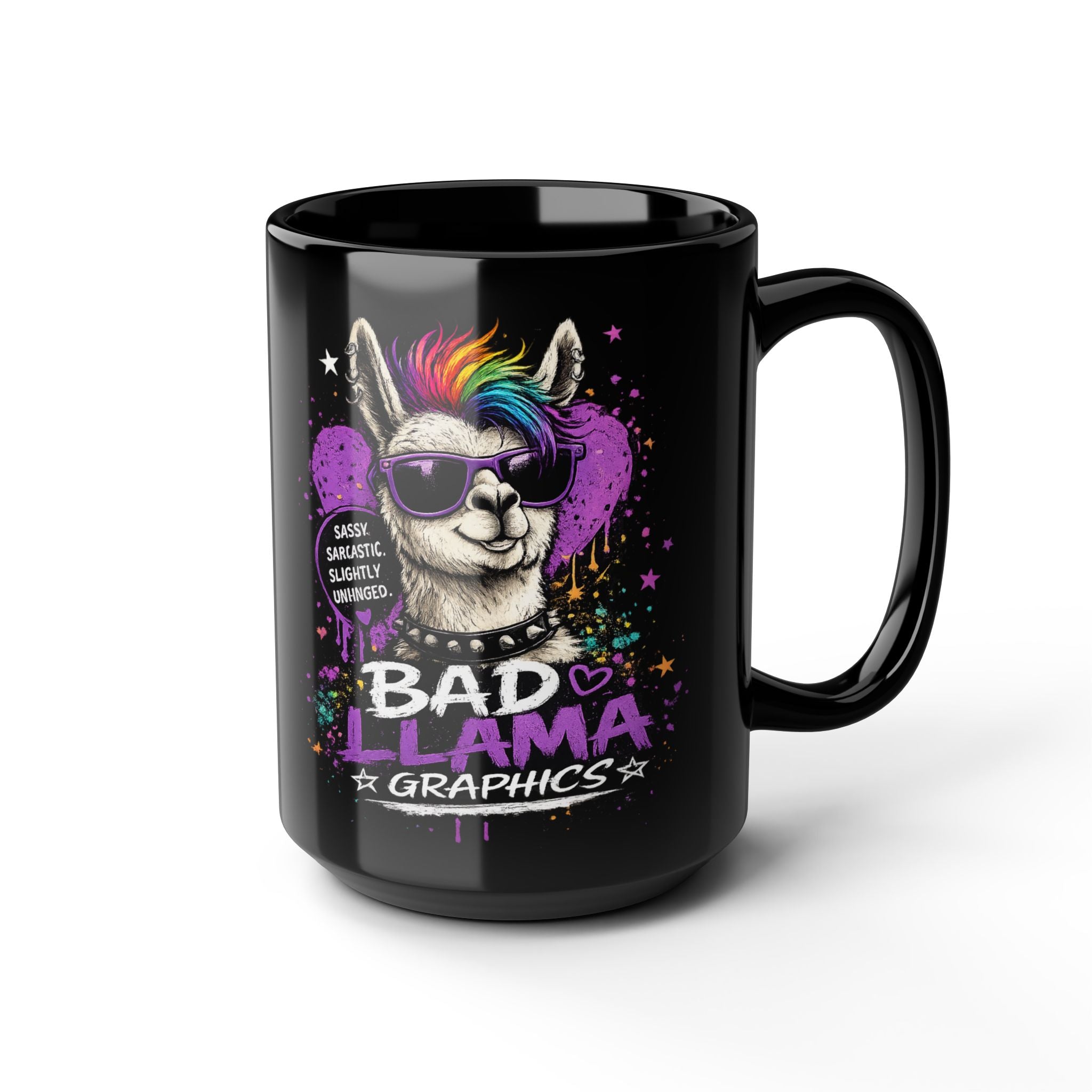 Bad Llama Graphics Logo Mug