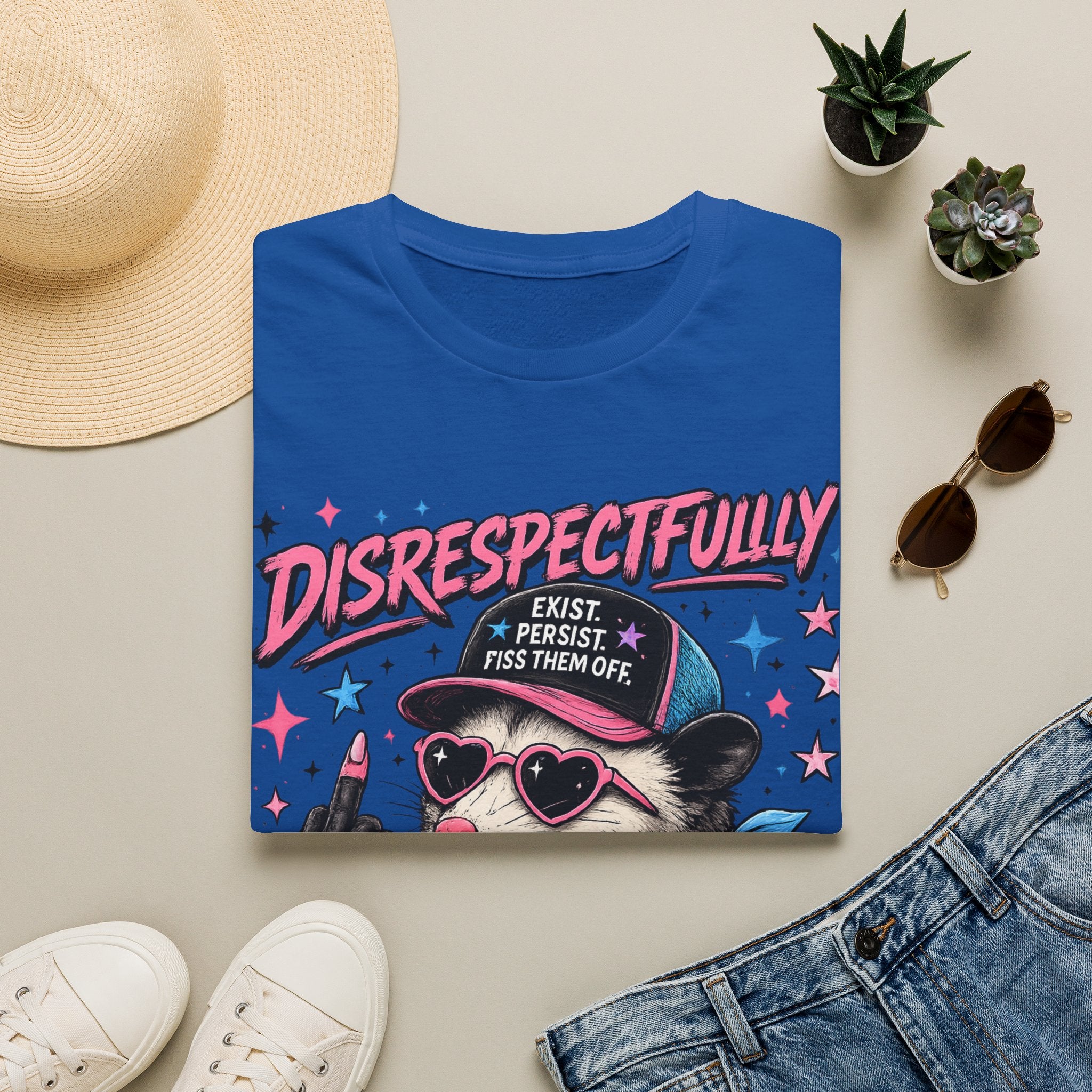 Trans Pride Shirt - Funny Transgender Tee - Disrespectfully Not Going Anywhere