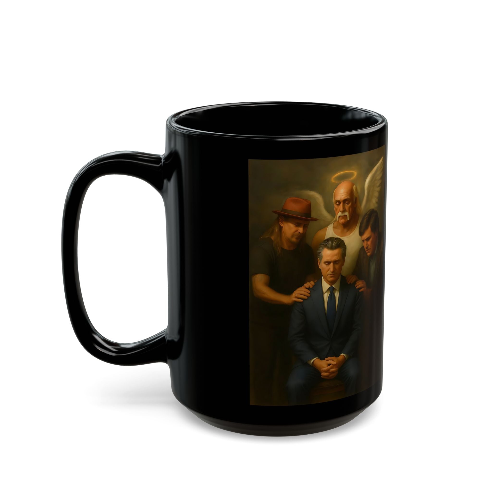 Gavin Newsom Meme Mug - Subtle Anti Trump - Hulk Hogan - Tucker Carlson - Kid Rock - Political Satire Mug - Democrat Gift