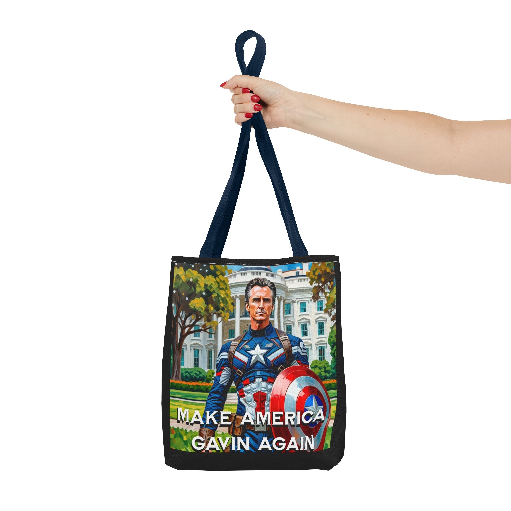 Gavin Newsom Tote Bag - Make America Gavin Again - Anti Trump Tote Bag - Captain Gavin - Democrat Gift