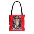 Anti Trump Tote Bag - Low IQ Individual - Political Satire Bag - Anti MAGA Tote - Democrat Gift - Protest Bag