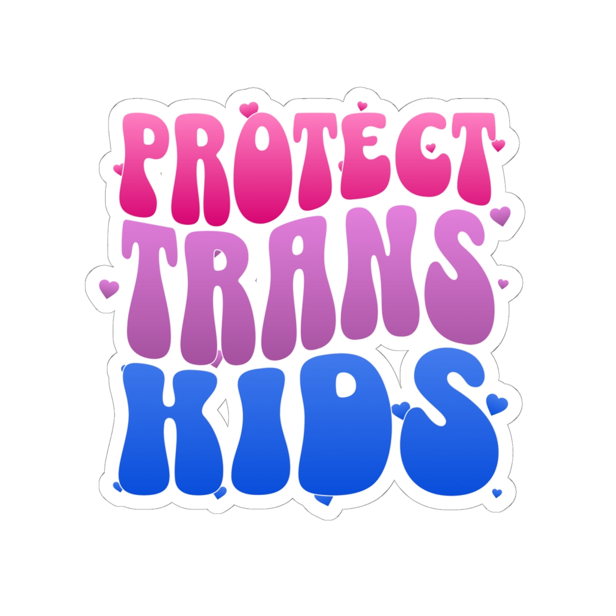 Protect Trans Kids Sticker -  Queer Stickers - LGBTQ+ Pride - Activist Gift - Transgender Pride Sticker