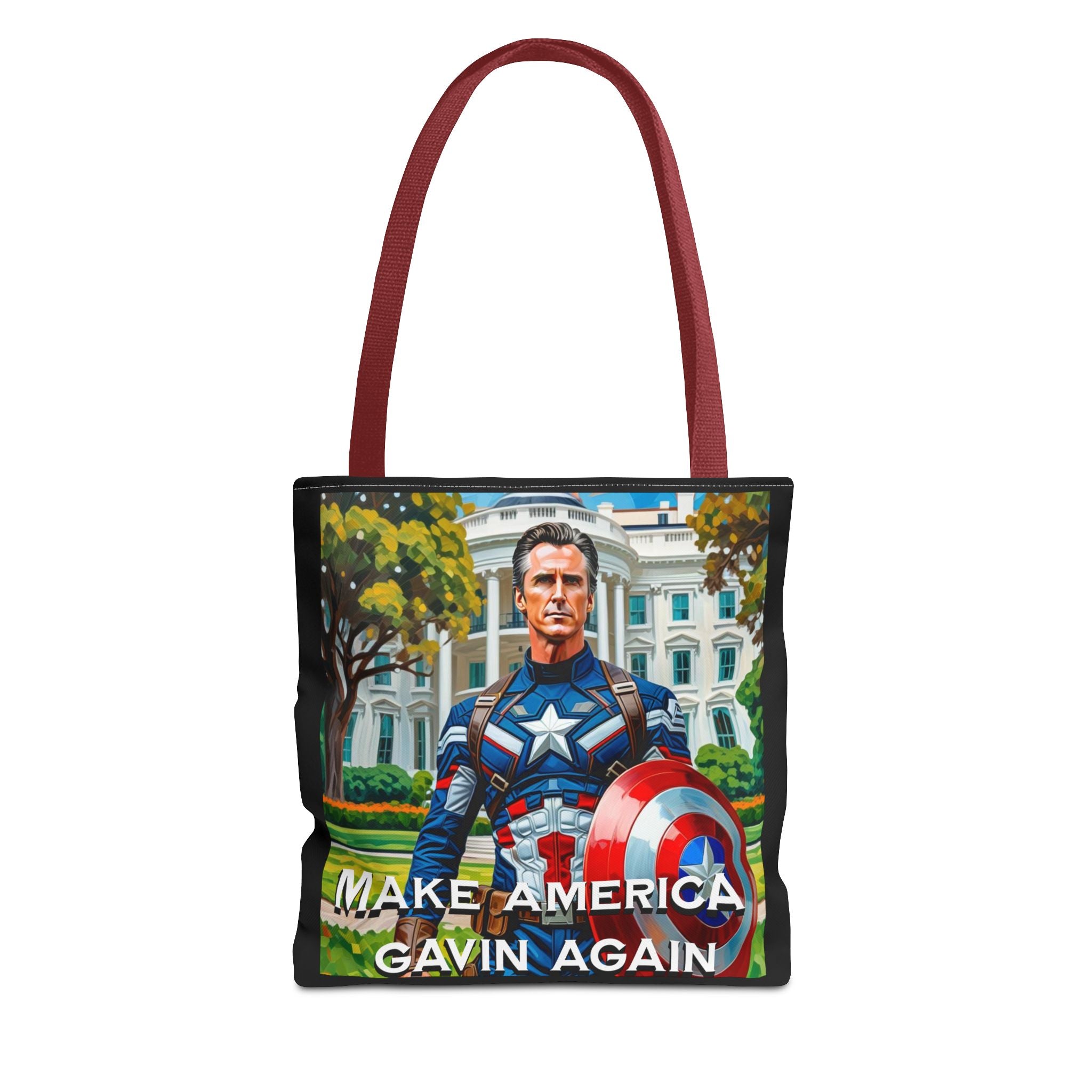 Gavin Newsom Tote Bag - Make America Gavin Again - Anti Trump Tote Bag - Captain Gavin - Democrat Gift