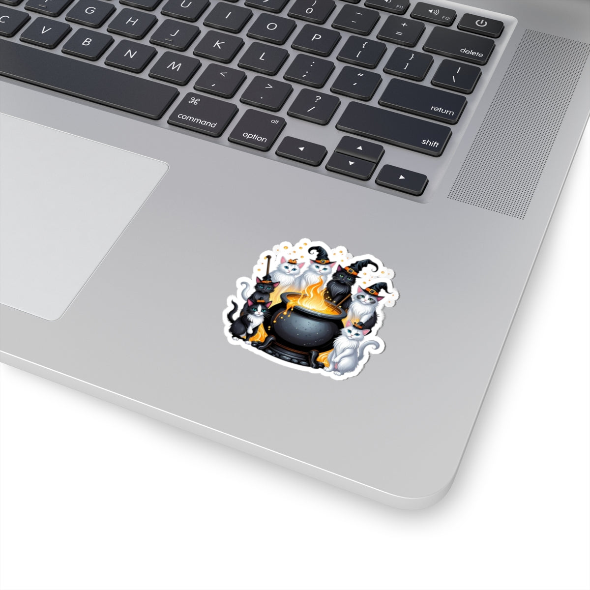 Witchy Ragdoll Cat Sticker - Cute Halloween Sticker - Magical Cauldron - Cat Lover Gift - Spooky Cute