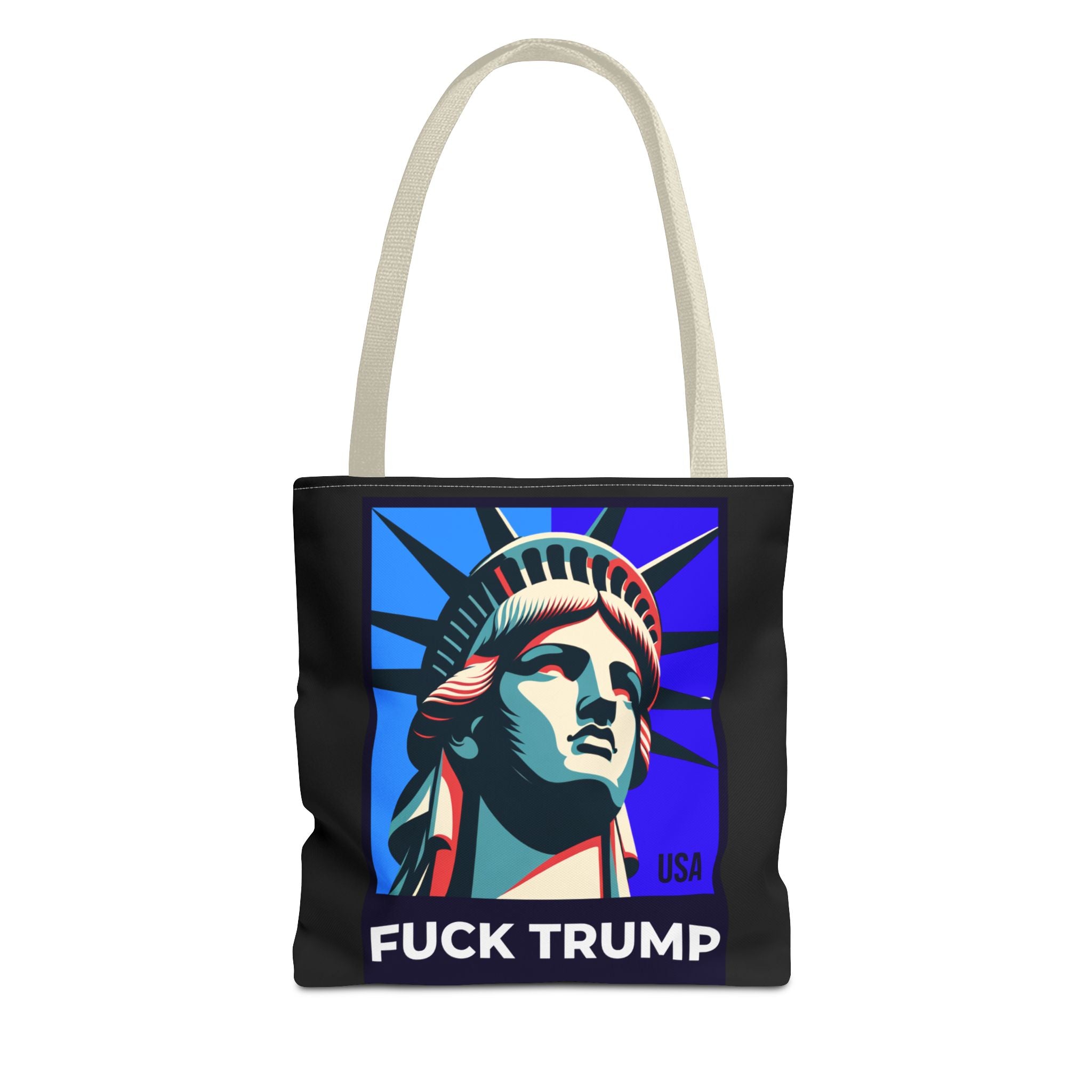 Fuck Trump Tote Bag - Statue Of Liberty Tote - Anti Trump Tote Bag - Anti MAGA - Feminist Tote - Activist Gift - Protest Bag