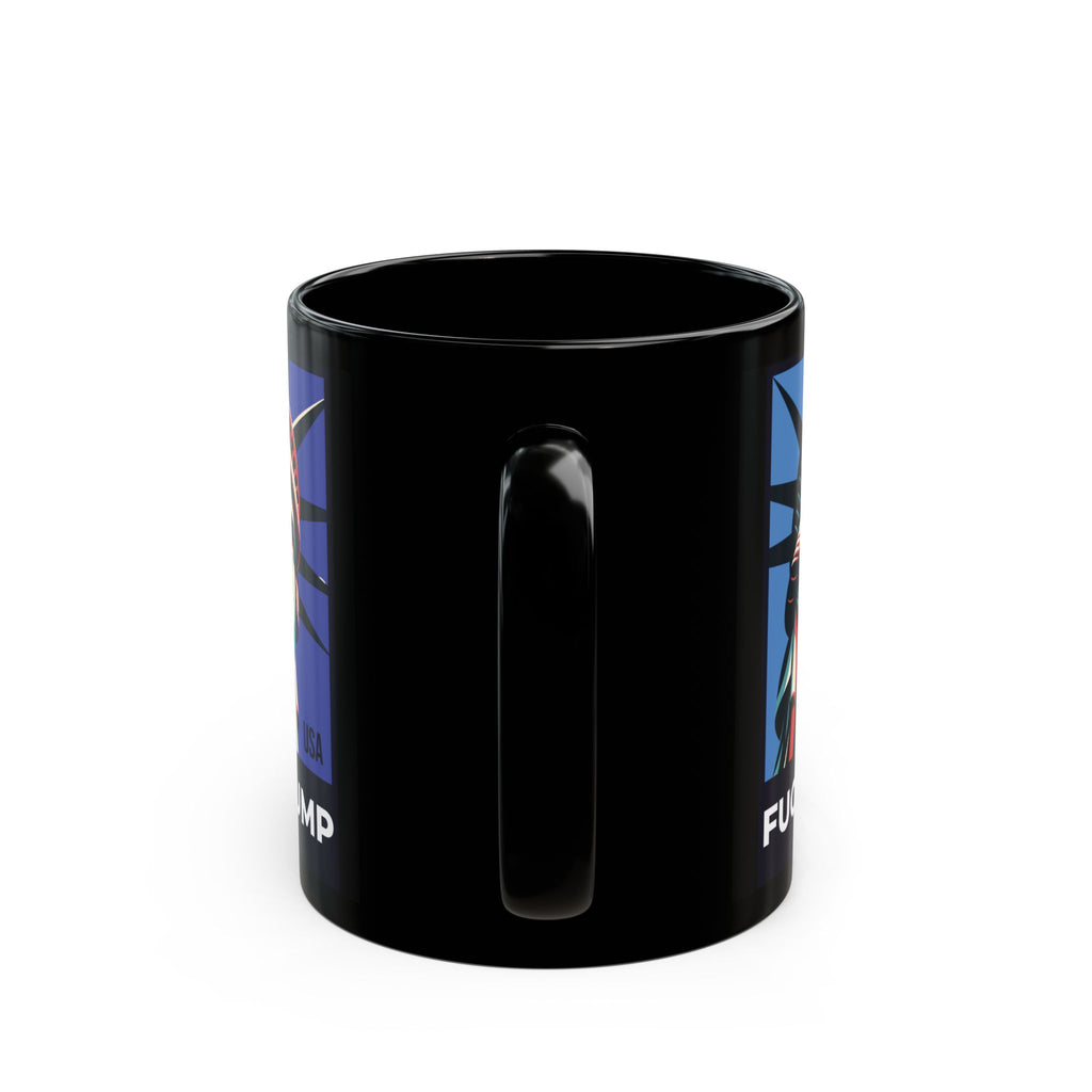 Fuck Trump Mug - Statue Of Liberty - Anti Trumpism -Political Protest Merch - Democrat Gift