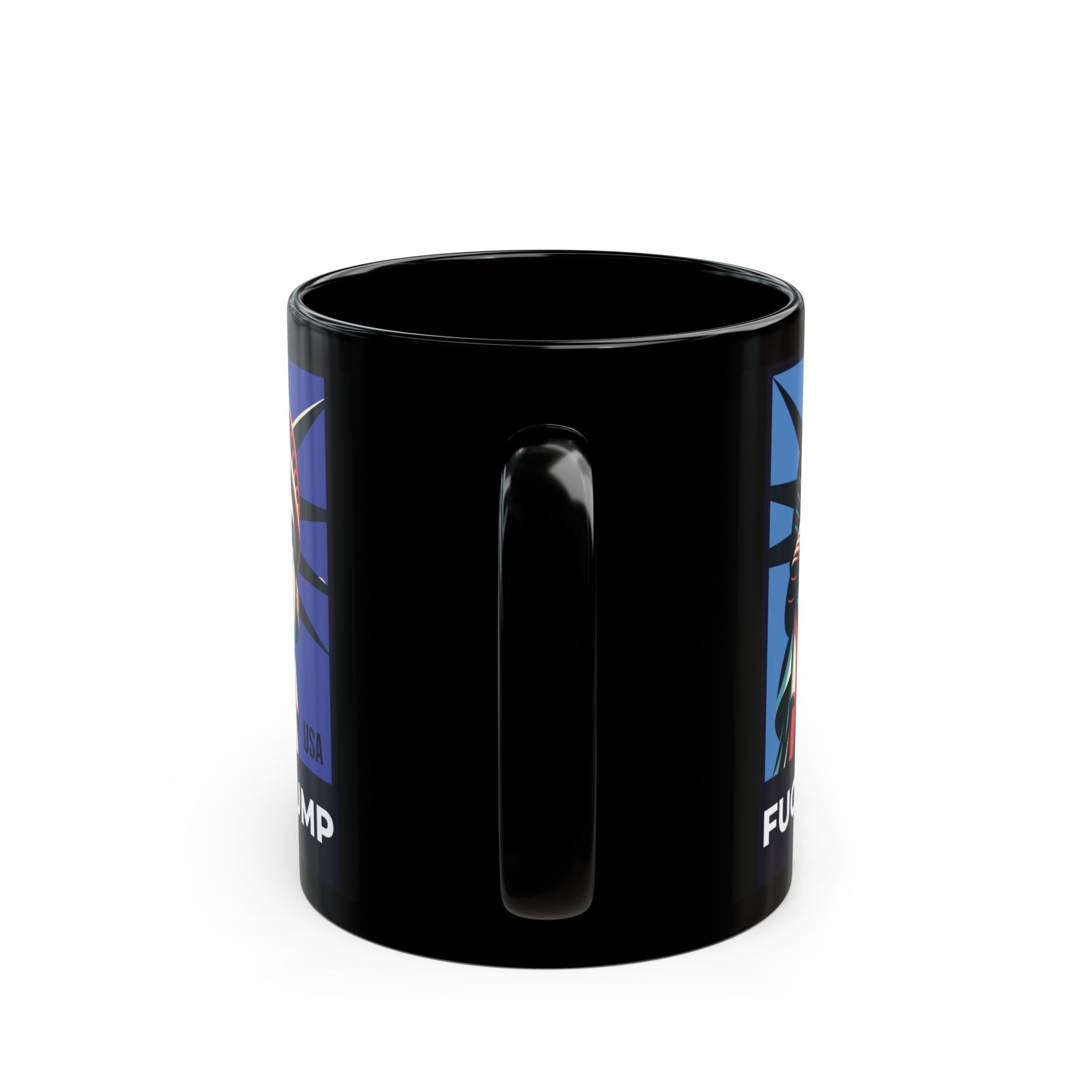 Fuck Trump Mug - Statue Of Liberty - Anti Trumpism -Political Protest Merch - Democrat Gift
