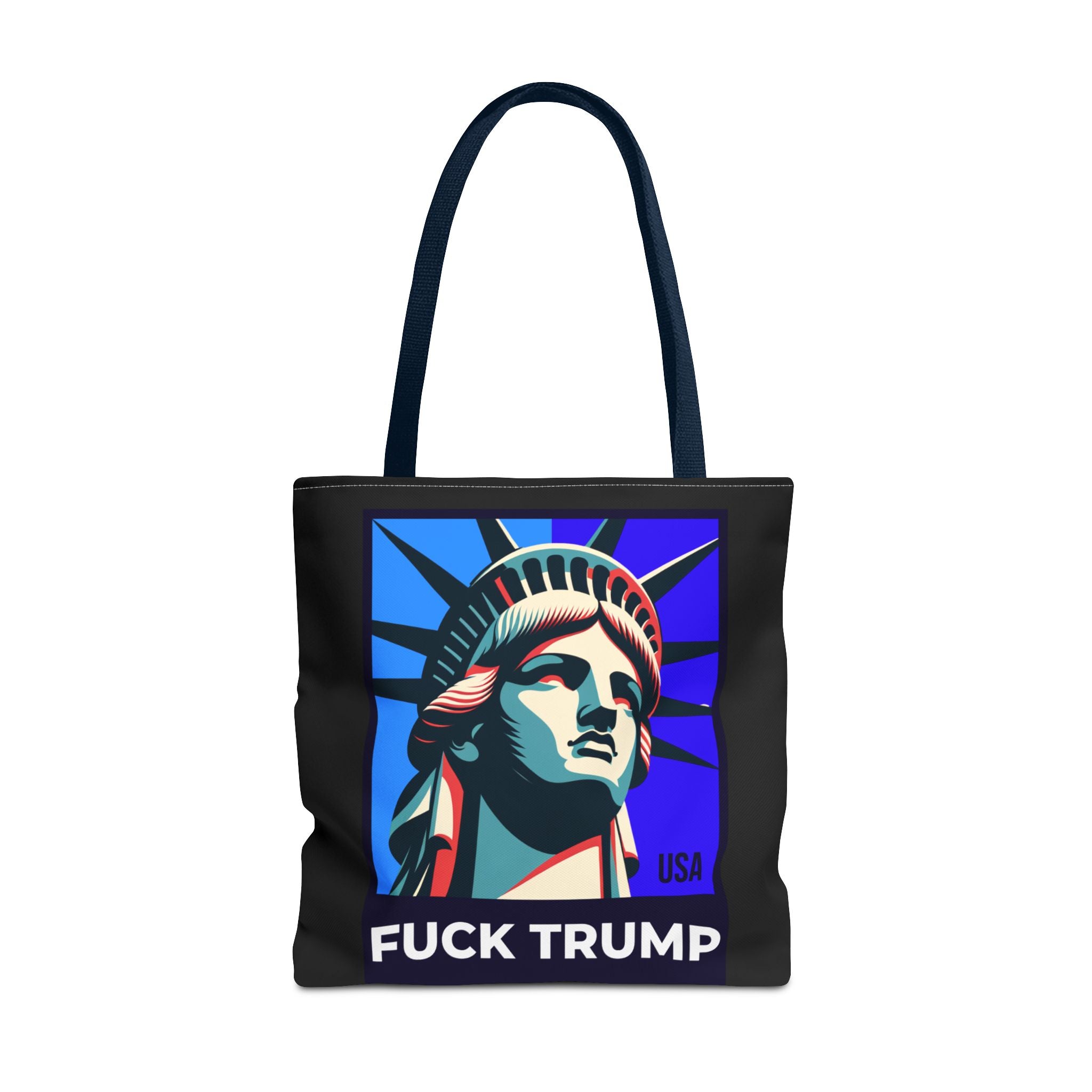 Fuck Trump Tote Bag - Statue Of Liberty Tote - Anti Trump Tote Bag - Anti MAGA - Feminist Tote - Activist Gift - Protest Bag