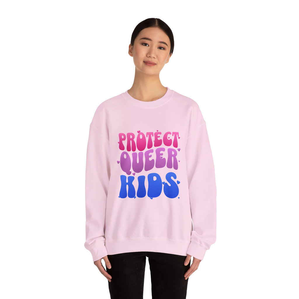 Protect Queer Kids Sweatshirt - LGBTQ+ Sweater - Activist Gift - Pride Festival Merch - Human Rights Sweater