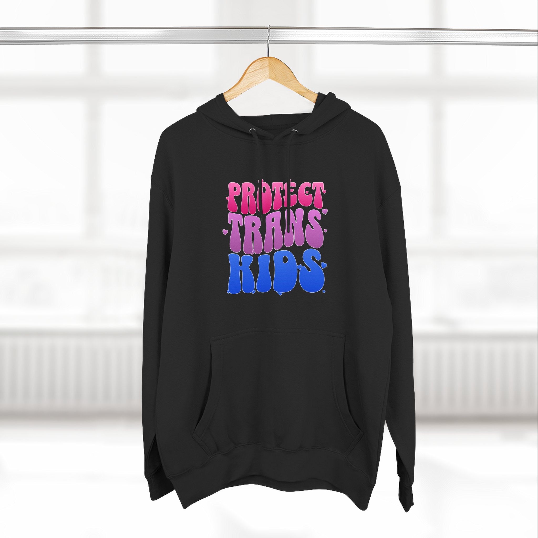 Protect Trans Kids  Hoodie -  LGBTQ+ Apparel - Social Justice Hoodie - Transgender Pride - Pride Festival Merch