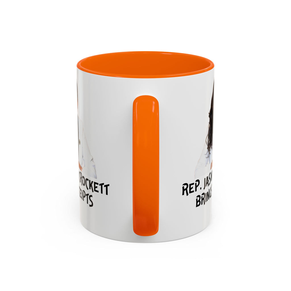 Jasmine Crockett Mug - Brings Receipts - Anti Trumpism - Political Satire - Feminist Mug - Anti MAGA - Democrat Gift