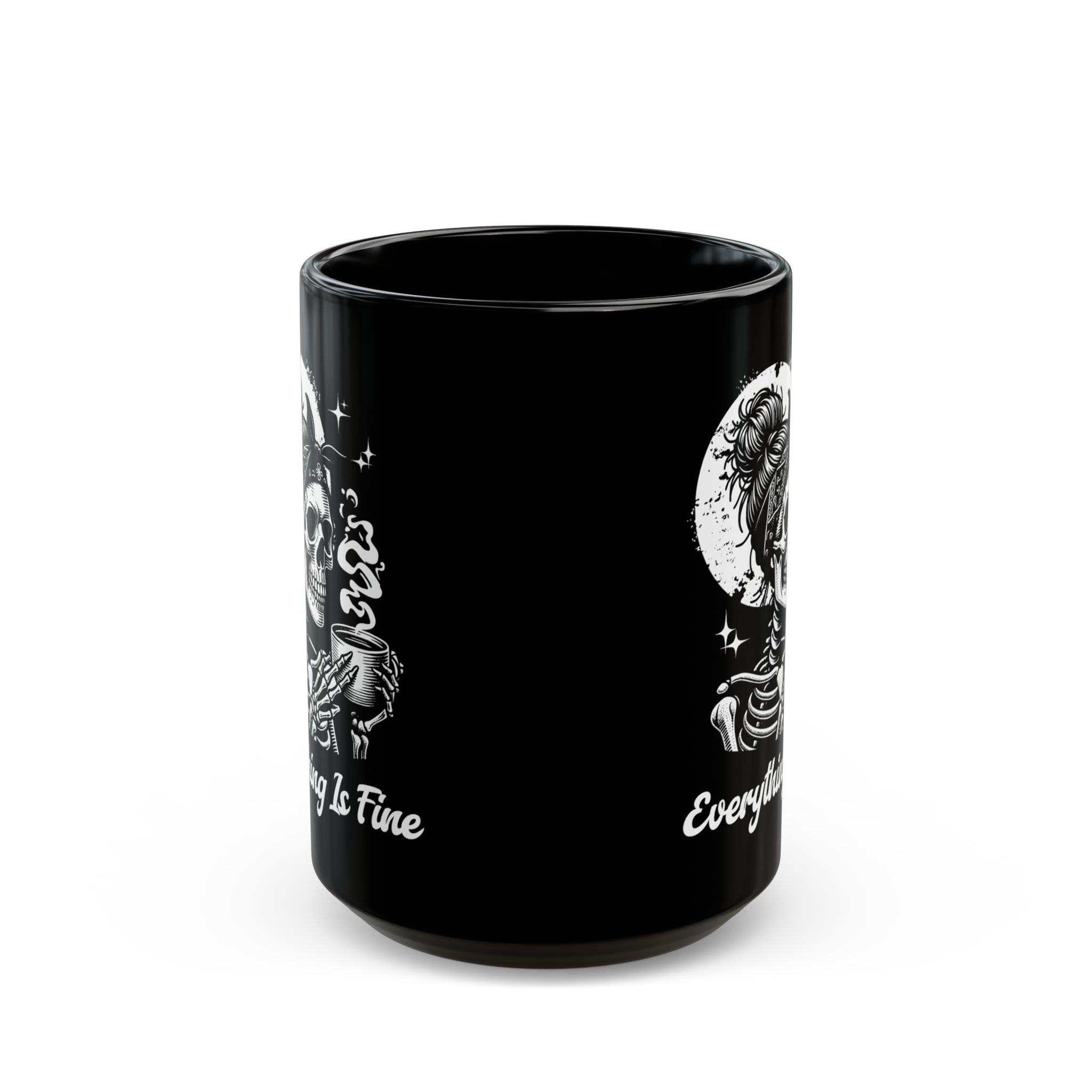 Sarcasm Skeleton Mug - Halloween Mug - Everything Is Fine - Skeleton Coffee Mug